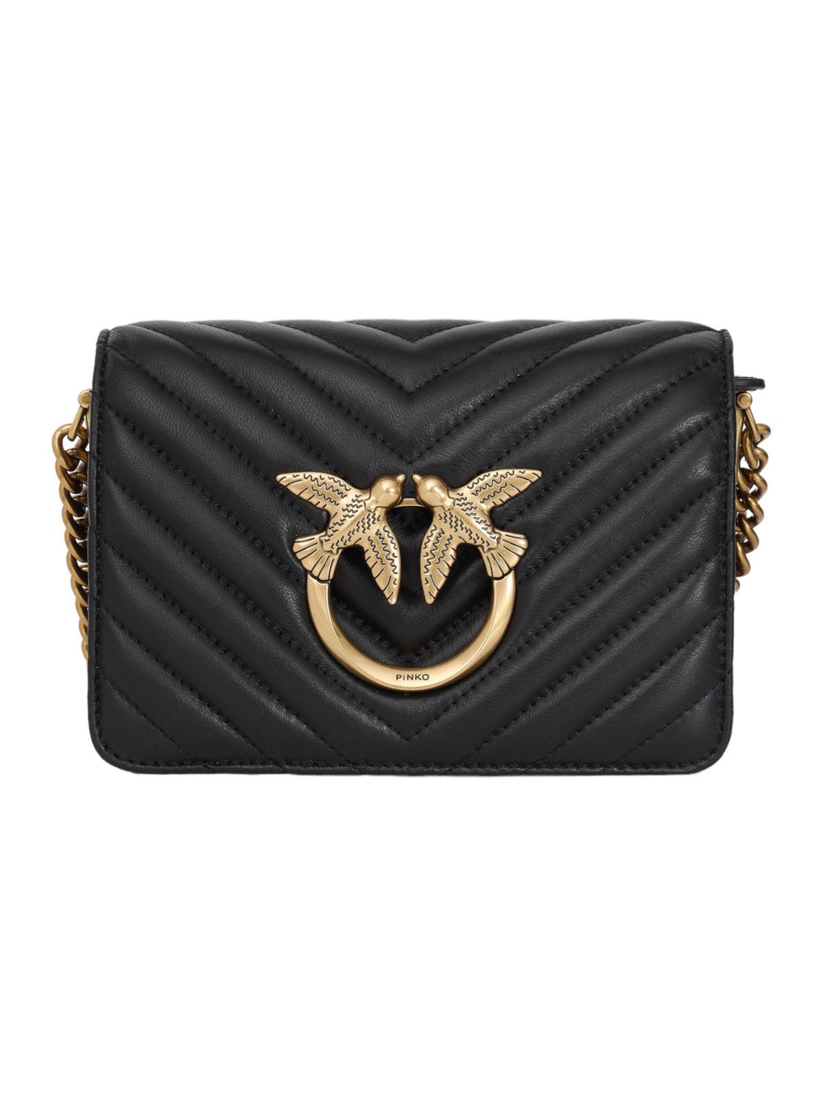 PINKO 105139A2L8Z99 関税送料込 天猫国际Pinko 【直营】Pinko品高女士LOVE BAG纯色款链条单肩斜